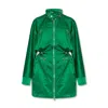 Bottega Veneta Satin Parka In Green