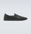 Bottega Veneta Sawyer Braided Slip On Sneakers Shoes In Black