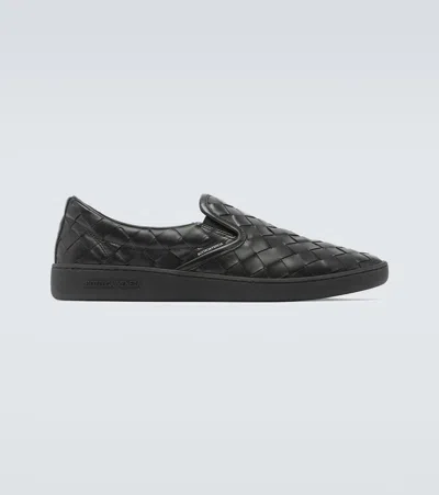 Bottega Veneta Sawyer Intrecciato Slip-on Sneaker In Space