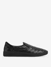 Bottega Veneta Sawyer Blue Slip-on Sneakers With Logo Detail And Intreccio Motif In Leather Man