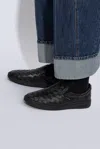 Bottega Veneta Sawyer Braided Slip On Sneakers Shoes In Black