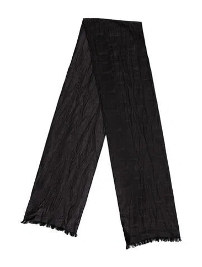 Pre-owned Bottega Veneta Scarf In Black