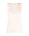 Bottega Veneta Scoop-neck Knitted Top In White