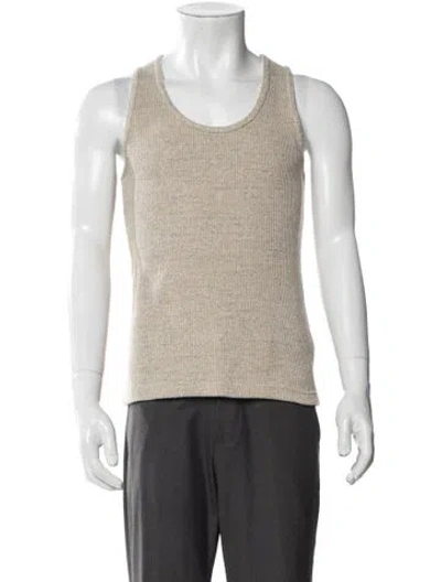 Pre-owned Bottega Veneta Scoop Neck Sleeveless T-shirt In Neutral