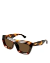 Bottega Veneta Bv1283s Line New Classic Sunglasses In Havana/brown Solid