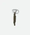 Bottega Veneta Scoubidou Key Ring In Green