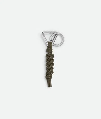 Bottega Veneta Scoubidou Key Ring In Green