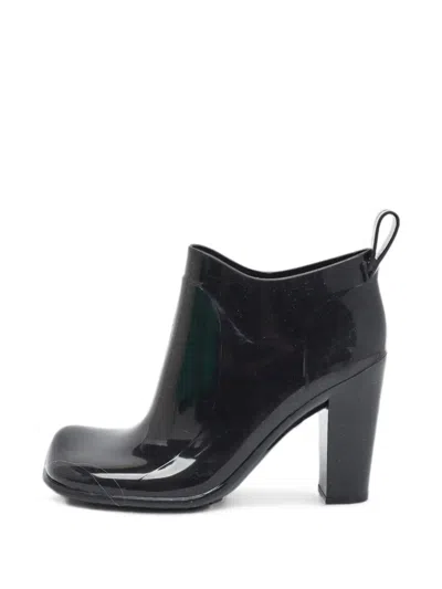 Pre-owned Bottega Veneta Sculptural Ankle Boots In Black