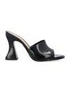 Bottega Veneta Sculptural Heel Leather Cha-cha Flats For Women In Black