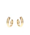 Bottega Veneta Sculptural Swirl Earrings In Yellow
