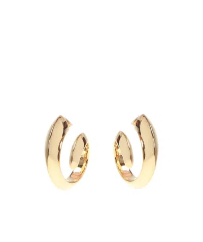Bottega Veneta Sculptural Swirl Earrings In Yellow