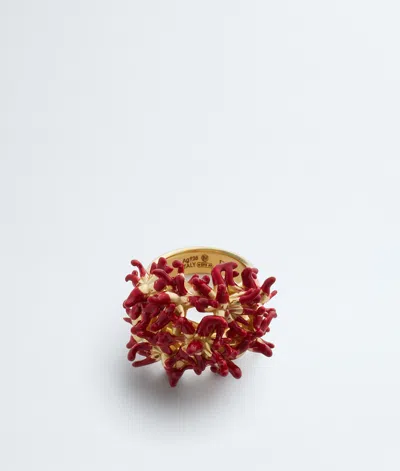 Bottega Veneta Bottega  Veneta Sea Coral Ring In Red