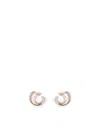 Bottega Veneta Semicircles Drop Earrings In Golden