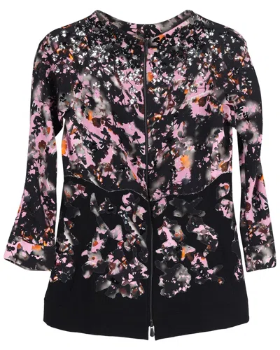 Bottega Veneta Sequined Printed Blouse In Black