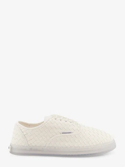 Bottega Veneta Serena Leather Sneakers With Woven Effect In Multi