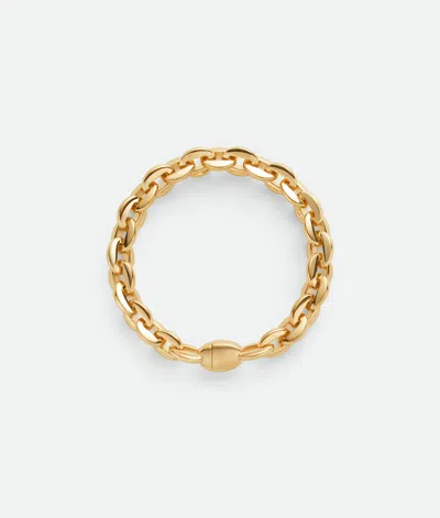 Bottega Veneta Shape Chain Armband In Gold