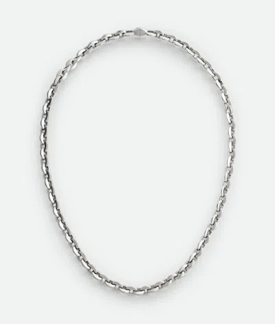 Bottega Veneta Shape Chain Halskette In Silver