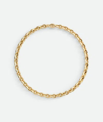 Bottega Veneta Shape Chain Halskette In Yellow Gold