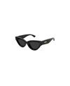 Bottega Veneta Sharp Cat-eye Sunglasses In Black