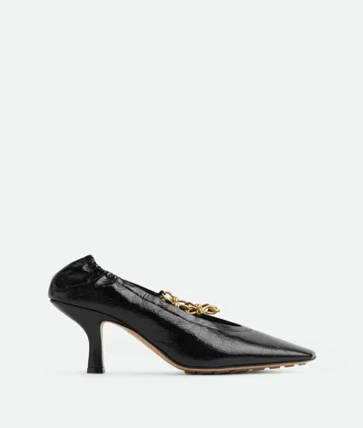 Bottega Veneta Kitten Heel Melbourne Pump In Black
