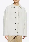 Bottega Veneta White Oversize Jacket In White