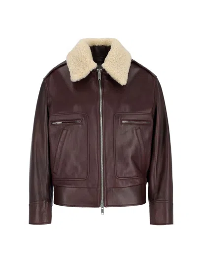 BOTTEGA VENETA SHEARLING COLLAR JACKET