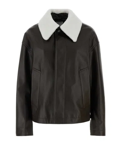 BOTTEGA VENETA BOTTEGA VENETA LONG SLEEVED LEATHER JACKET