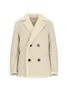 Bottega Veneta Shearling Jacket In Beige