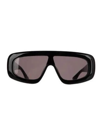 Pre-owned Bottega Veneta Shield Tinted Sunglasses In Black