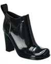 Bottega Veneta Shine Square Toe Ankle Boots In Black
