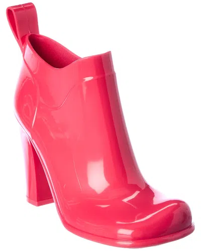Bottega Veneta Shine Rubber Bootie In Pink