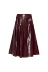 BOTTEGA VENETA BOTTEGA VENETA SHINY LEATHER SKIRT