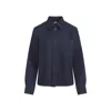 Bottega Veneta Wool Drill Shirt With Yellow Stitching
