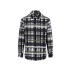 Bottega Veneta Checked Collar Shirt Long Sleeves In Gray
