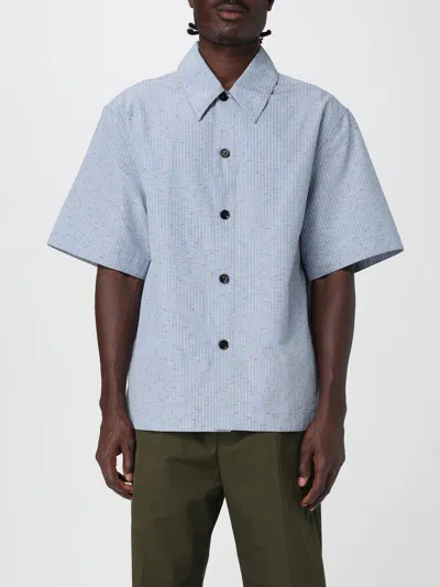 BOTTEGA VENETA SHIRT BOTTEGA VENETA MEN COLOR BLUE,H00391009