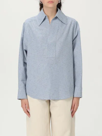 BOTTEGA VENETA SHIRT BOTTEGA VENETA WOMAN COLOR BLUE,G88887009