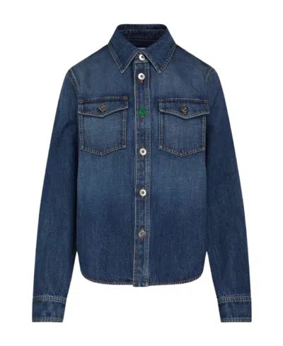 Bottega Veneta Shirt Denim Coat In Blue