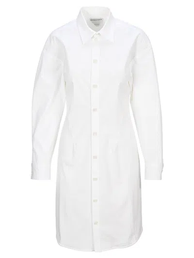 Bottega Veneta Shirt Dress In White