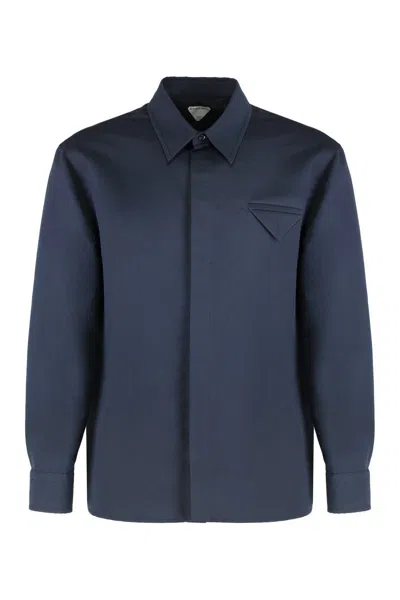 BOTTEGA VENETA BOTTEGA VENETA SHIRT IN TWILL COTTON AND SILK