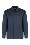 Bottega Veneta Cotton Silk Twill Long Sleeve Shirt In Gray