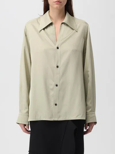 Bottega Veneta Women Viscose Twill Shirt In Green