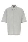 Bottega Veneta Embroidered Poplin Shirt With Drop Shoulders