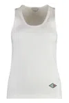 Bottega Veneta Stretch Rib Cotton Tank Top