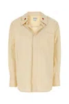 Bottega Veneta Cream Shirt In Cotton And Silk In Neutral