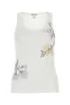 Bottega Veneta Embroidered Cotton Tank Top In Multi