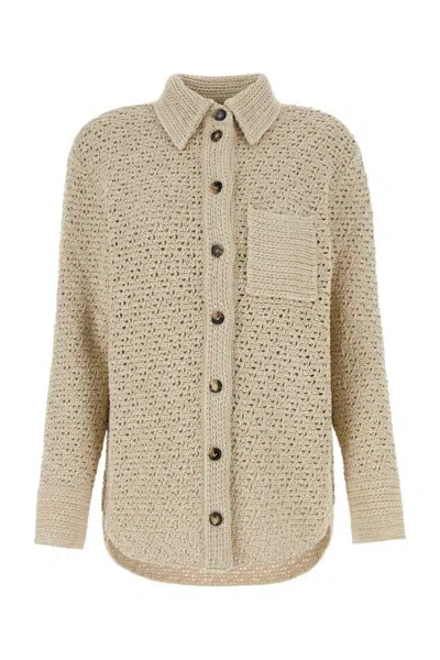 Bottega Veneta Shirts In Neutral