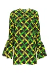 Bottega Veneta Printed Viscose Blouse In 7244