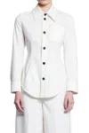 Bottega Veneta Woman Off-white Shirts In Beige