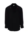 Bottega Veneta Camicia In Lana Nera  Uomo In Black