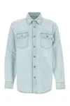 Bottega Veneta Camicia In Denim Uomo In Blue